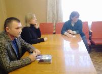 День Белой трости: встреча с депутатом в Новомосковске