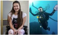 С инвалидной коляски – в открытое море: 17-летняя тулячка стала участницей дайвинг-сафари